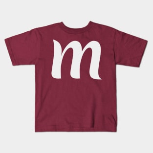 Letter M Lower Case m Alphabet Kids T-Shirt